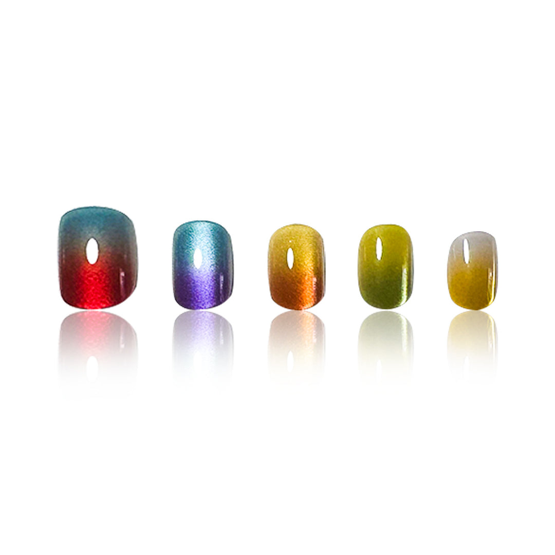 Iridescent Nail Art Extensions Bowlift