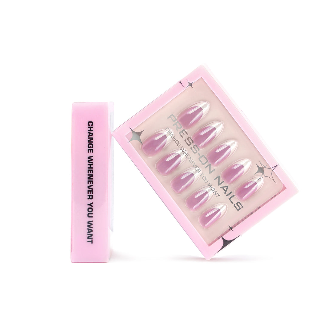 Artificial press-on nails with modern ombre effect Bowlift