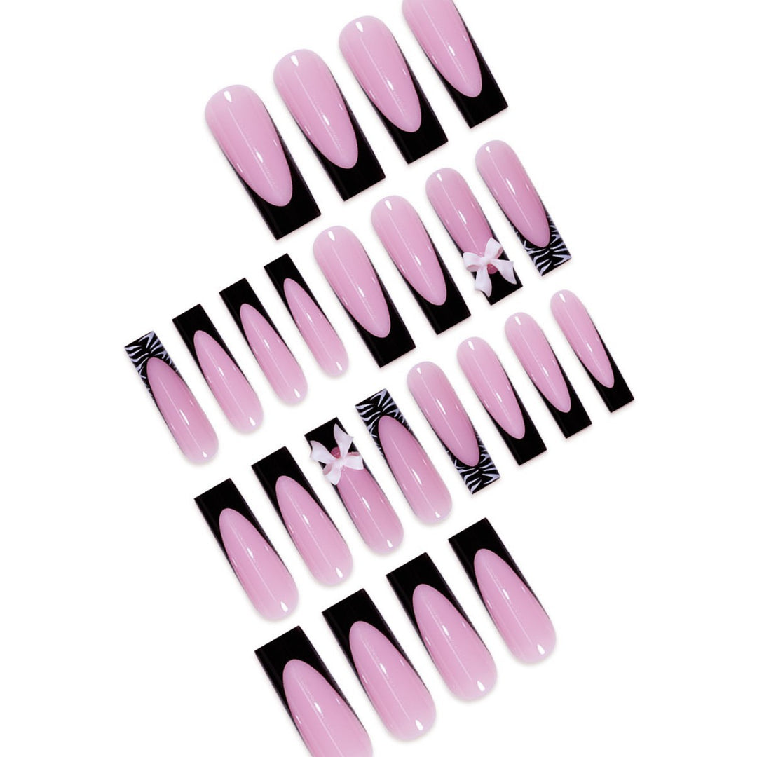 Elegant Decorative Press-On Nail Art Extensions Bowlift
