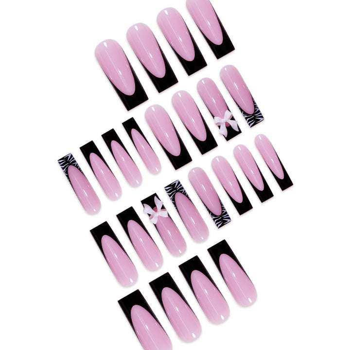 Elegant Decorative Press-On Nail Art Extensions Bowlift