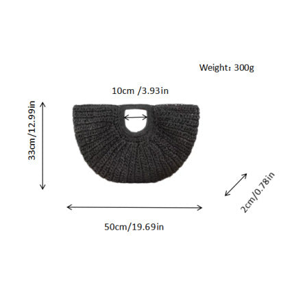 Handbag with tasteful wave pattern Bowlift