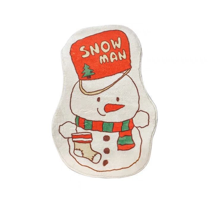 Decorative Holiday-Themed Bath Mat Bowlift