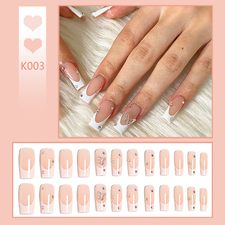 Artful Nail Set with Butterfly Decoration Bowlift
