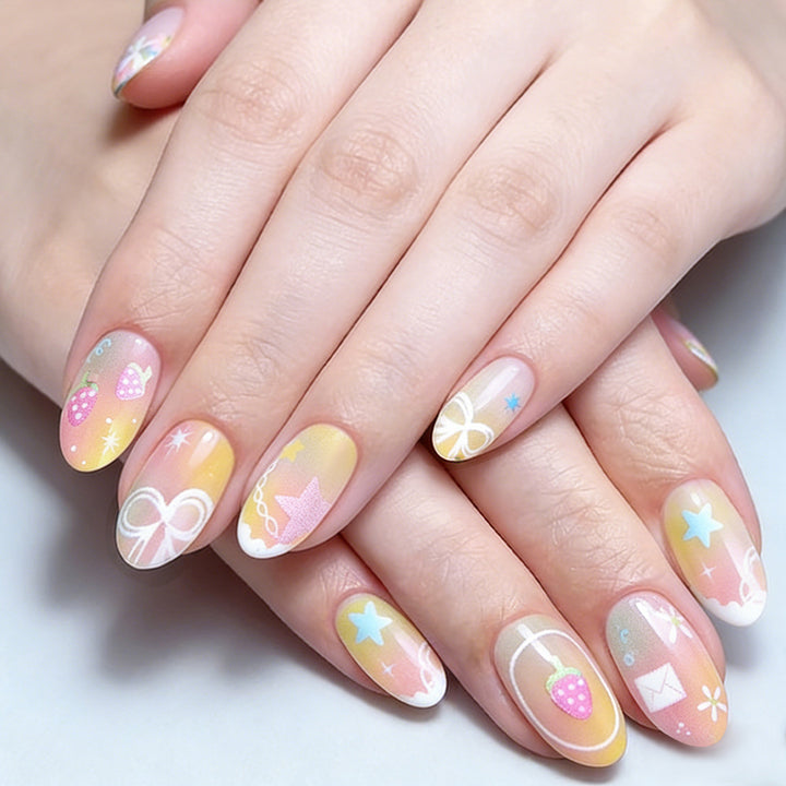 Creative French Tip Nail Art Bowlift