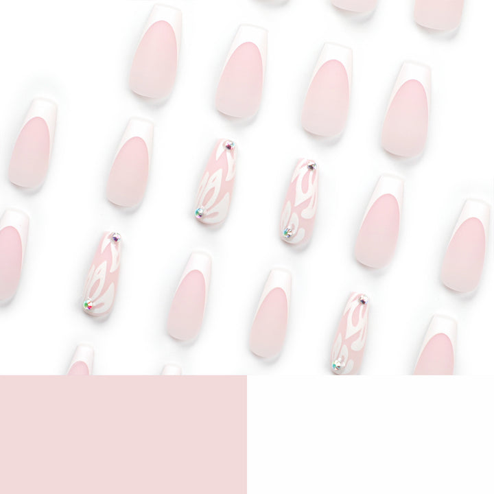 Artfully designed acrylic nails with elegant gradient Bowlift