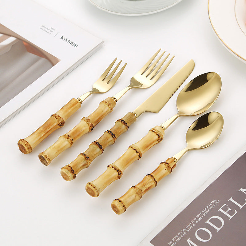 Bamboo Handle Salad Fork Bowlift