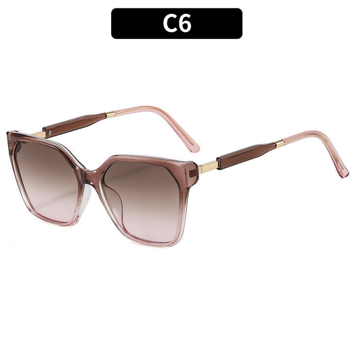 Trendy Angular Oversized Sunglasses