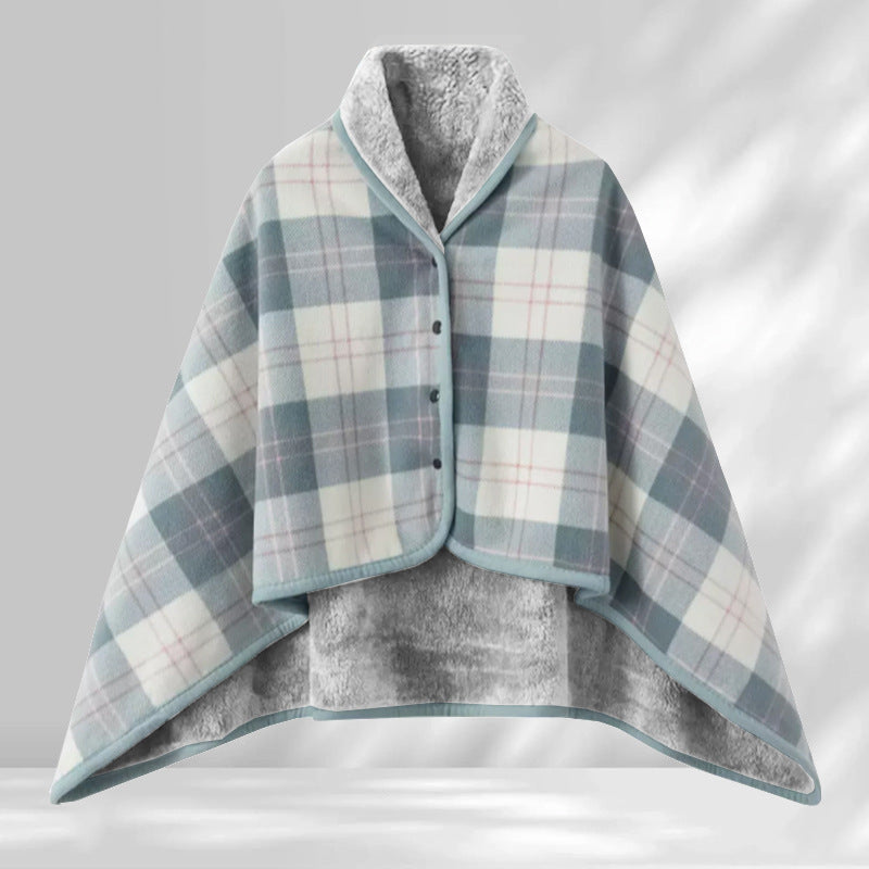 Ladies' wrap blanket made of cozy wool blend Bowlift