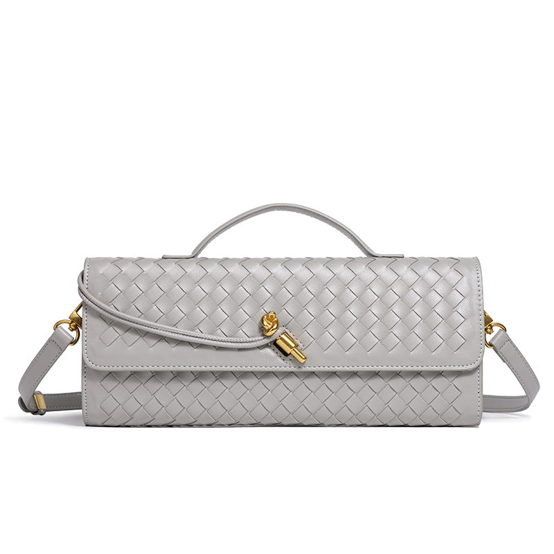 Textured Woven Clutch Purse Bowlift