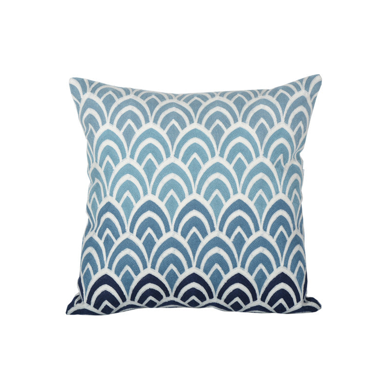 Cushion with artistic starfish pattern