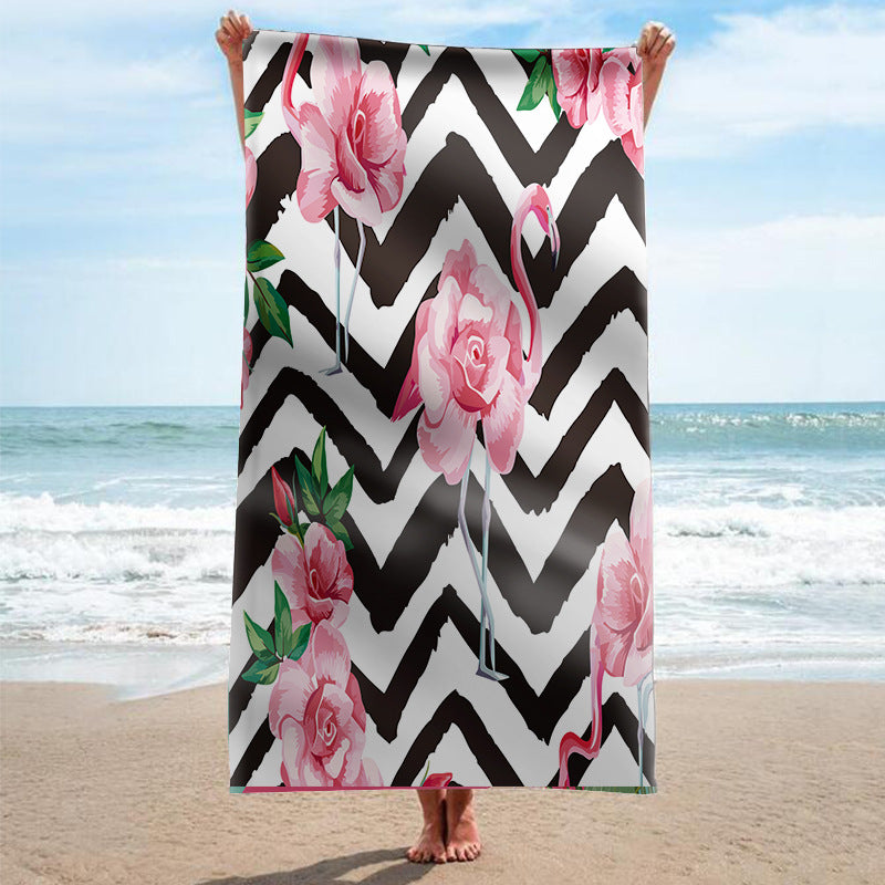Beach towel with artistic mandala design Bowlift