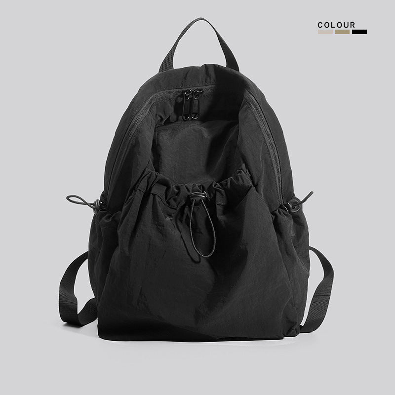Lightweight Multi-Pocket Drawstring Backpack Bowlift