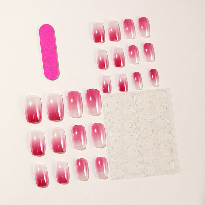 Ombre Glossy Press-On Nail Set Bowlift