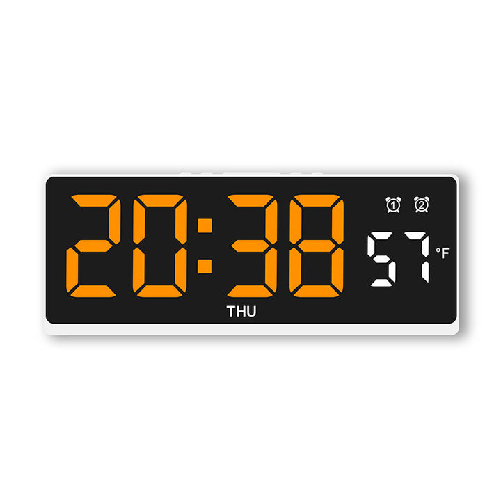 Digital alarm clock with large LED display and weather forecast Bowlift