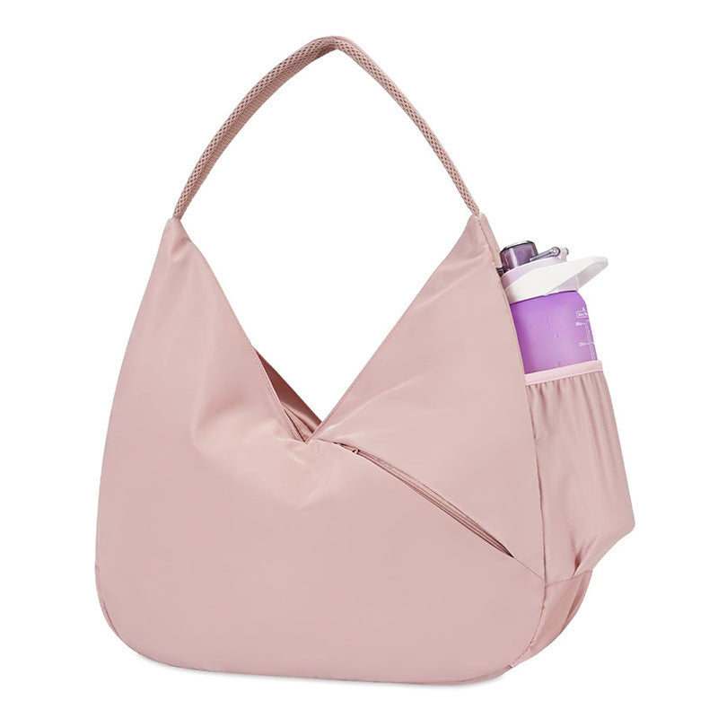 Practical sports bag with side compartment for water bottle Bowlift