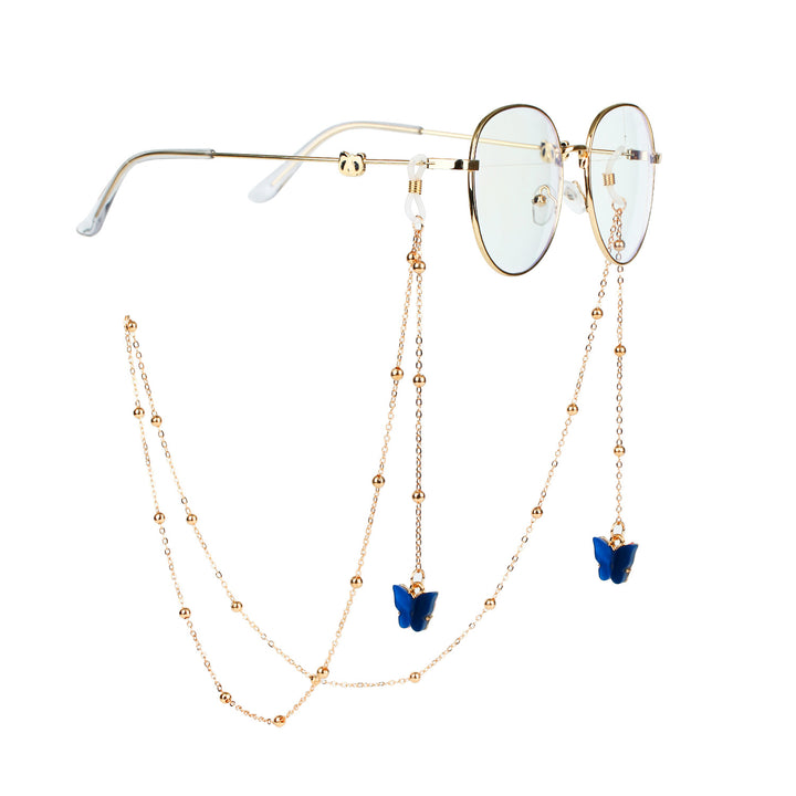 Fashionable sunglasses chains with butterfly pendants Bowlift