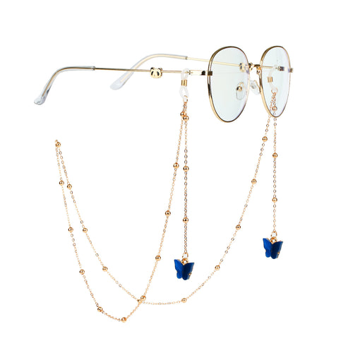 Fashionable sunglasses chains with butterfly pendants Bowlift