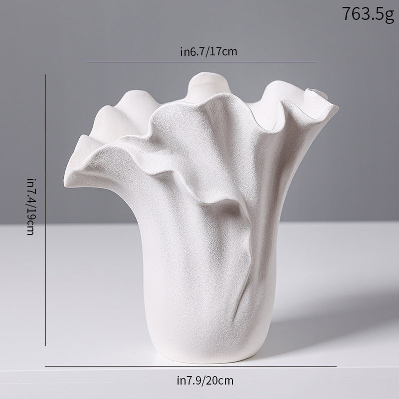 Artistic Ceramic Wave Vase