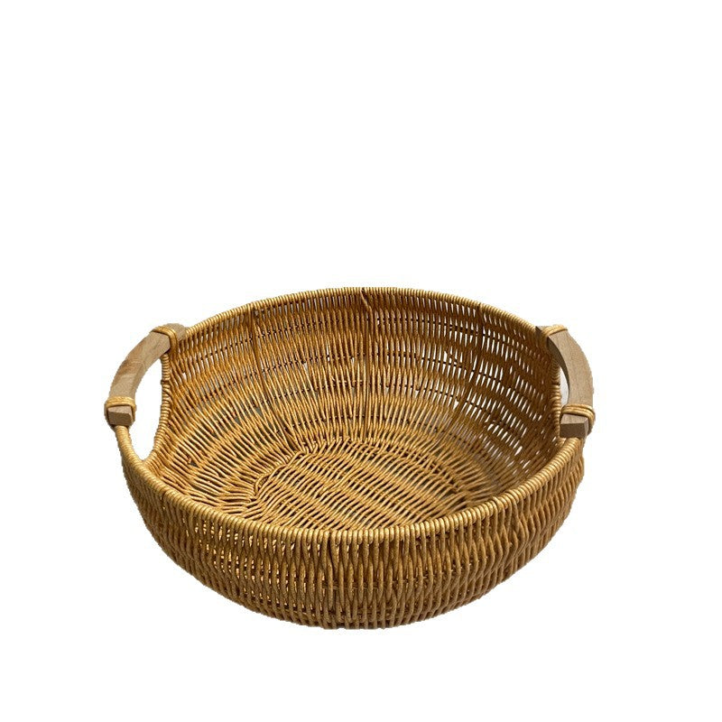 Decorative Wicker Storage Basket Bowlift