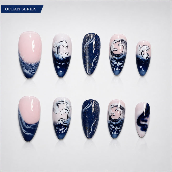 Premium Nail Set with Maritime Design Bowlift