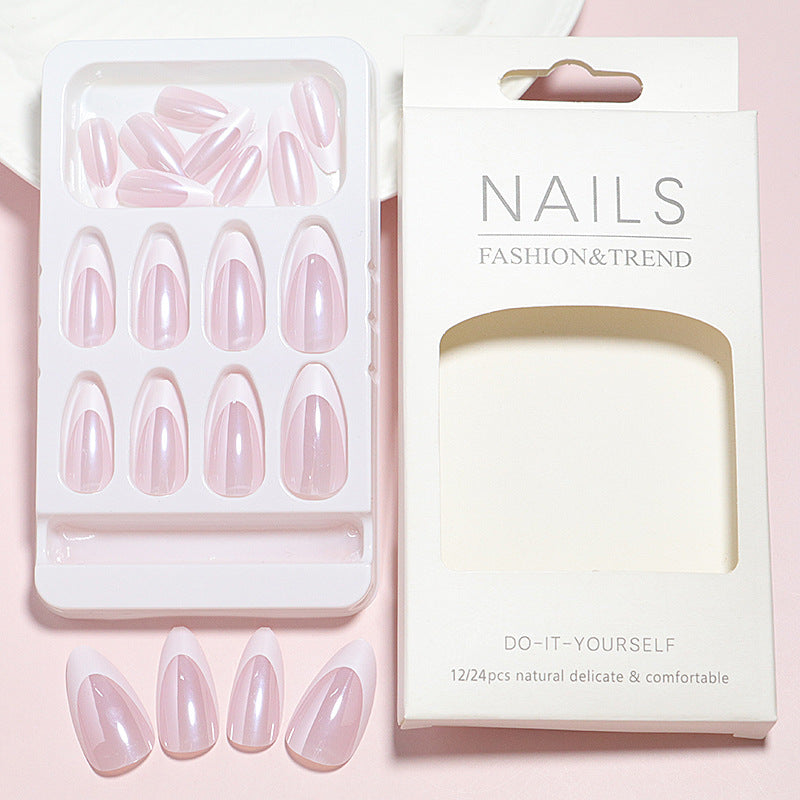 DIY Natural Glossy Press-On Nail Set Bowlift