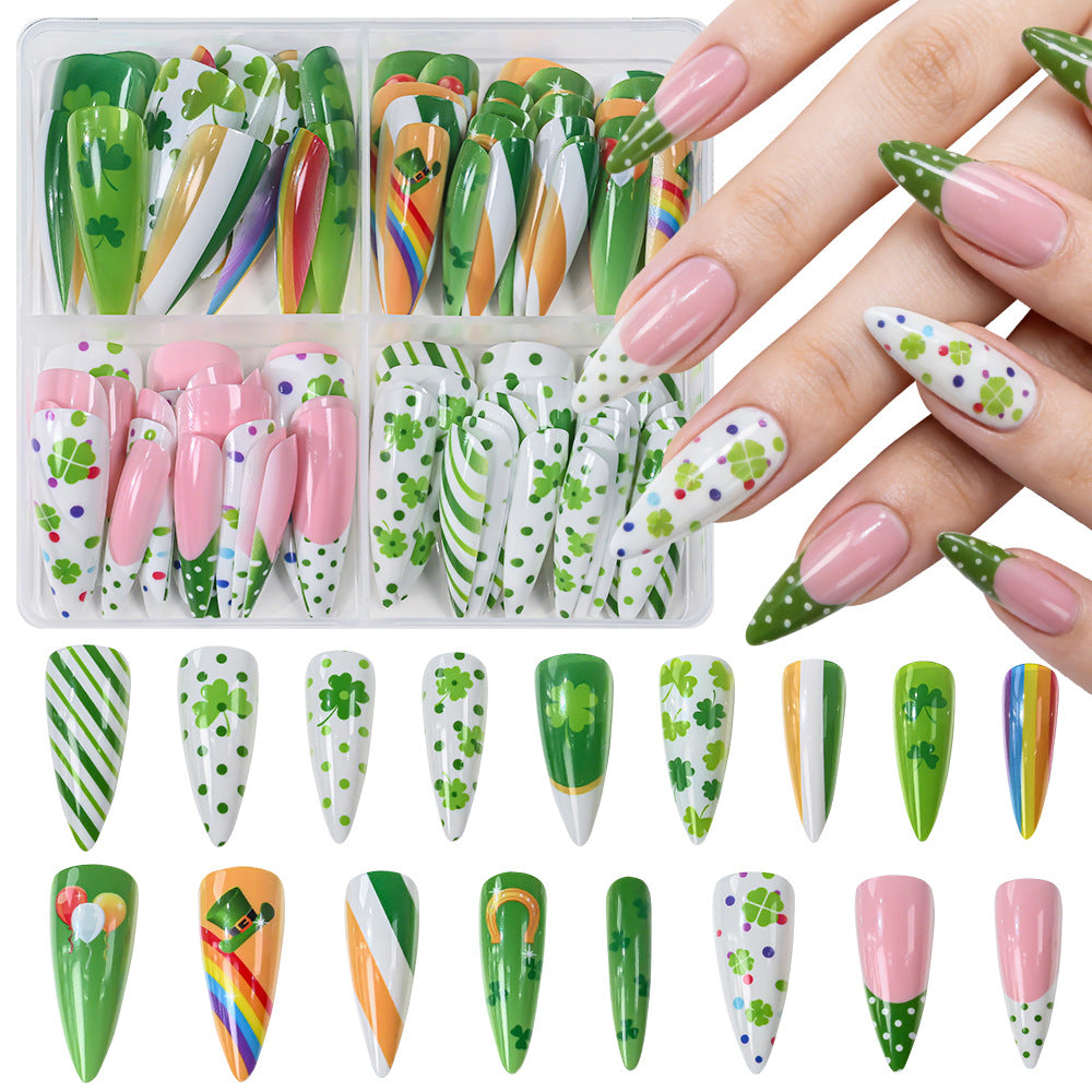 Festive Themed Press-On Nail Art Set Bowlift