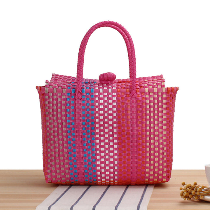 Beach handbag in modern braided design Bowlift