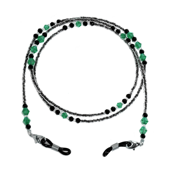 Elegant Purple Beaded Eyewear Chain Bowlift