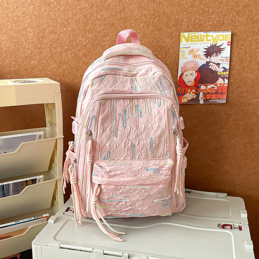 Trendy Patterned Backpack
