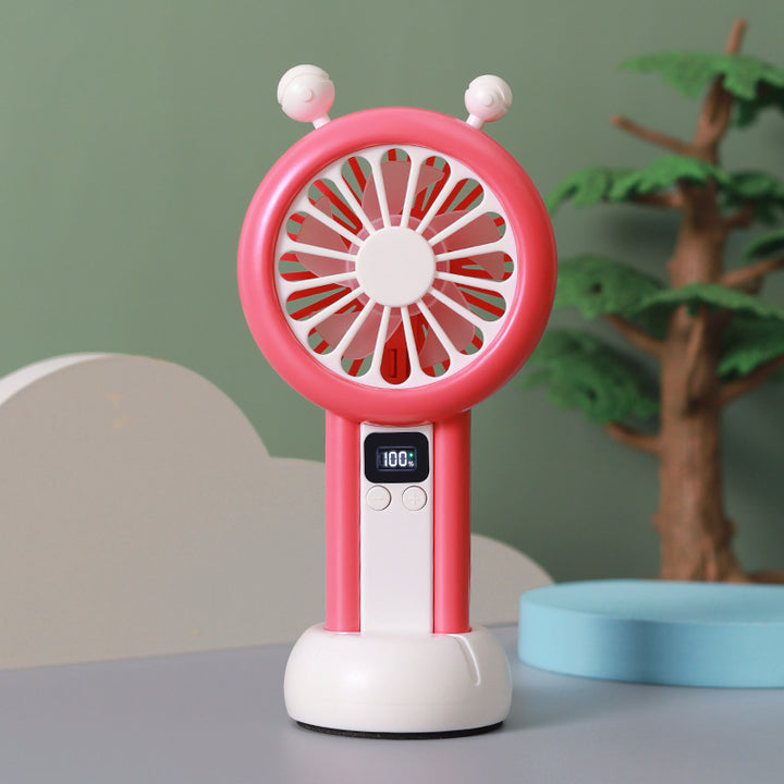 Unisex Portable USB Table Fan with Digital Speed Display Bowlift