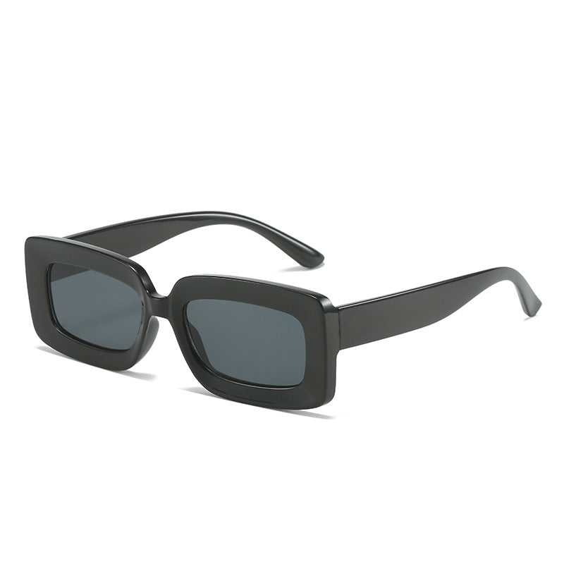 Women's Fashion Turtle Sunglasses with Rectangular Frame and Gradient Lenses Bowlift