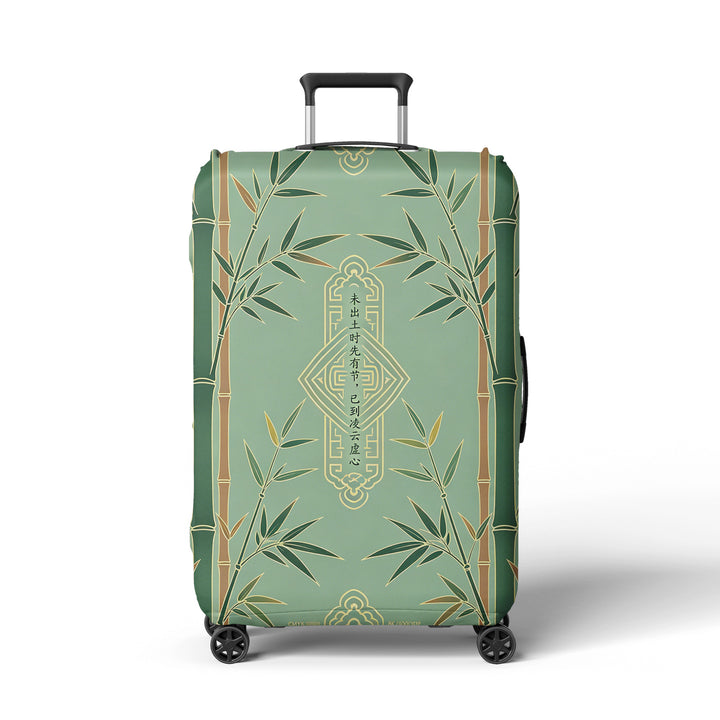 Women Hard Shell Suitcase in Elegant Bamboo Design Bowlift