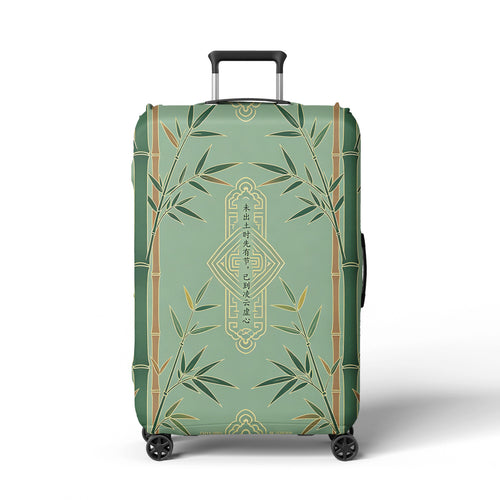 Women Hard Shell Suitcase in Elegant Bamboo Design Bowlift