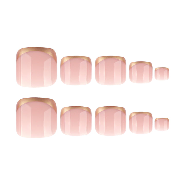 Artful toenail art with golden accents Bowlift