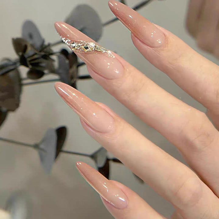 Crystal Embellished Press-On Nails Bowlift