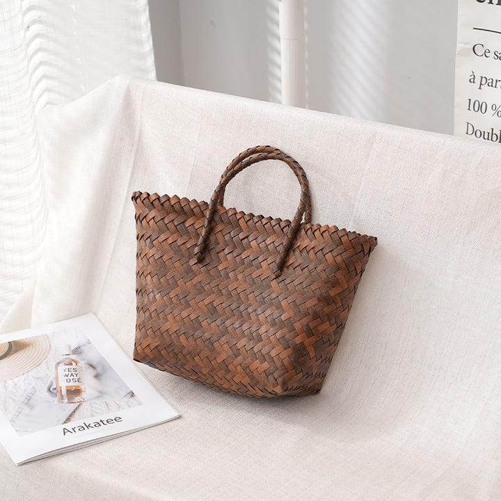 Elegant and Handcrafted Basket Bag Bowlift