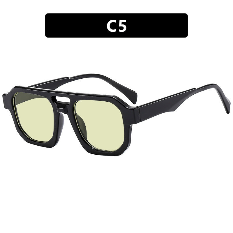 Women's modern sunglasses with square frame and UV protection Bowlift