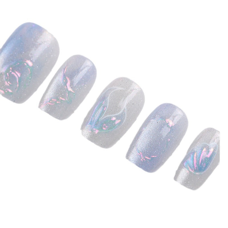 Iridescent Nail Art Press-On Collection Bowlift