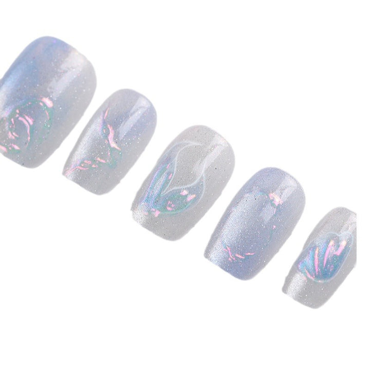 Iridescent Nail Art Press-On Collection Bowlift