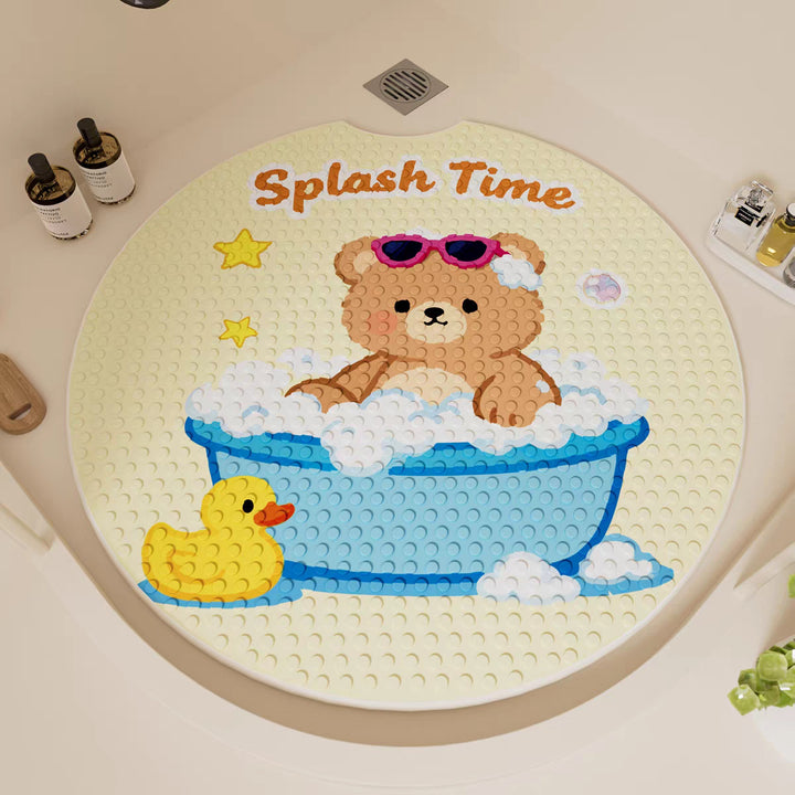 Plush Cartoon Bath Mat Bowlift