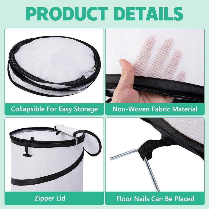 Collapsible Laundry Hamper with Carrying Bag Bowlift