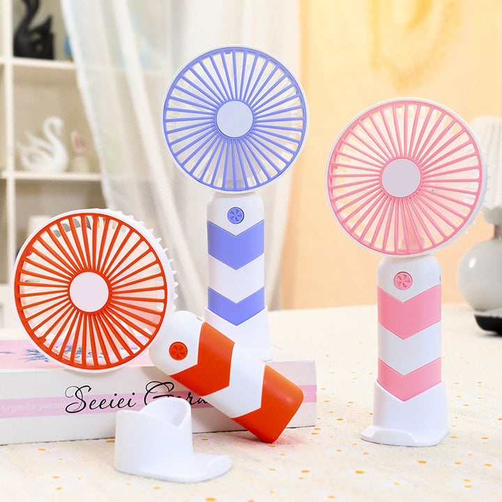 Women Portable Hand Fan with Flexible Stand and Powerful Battery Bowlift