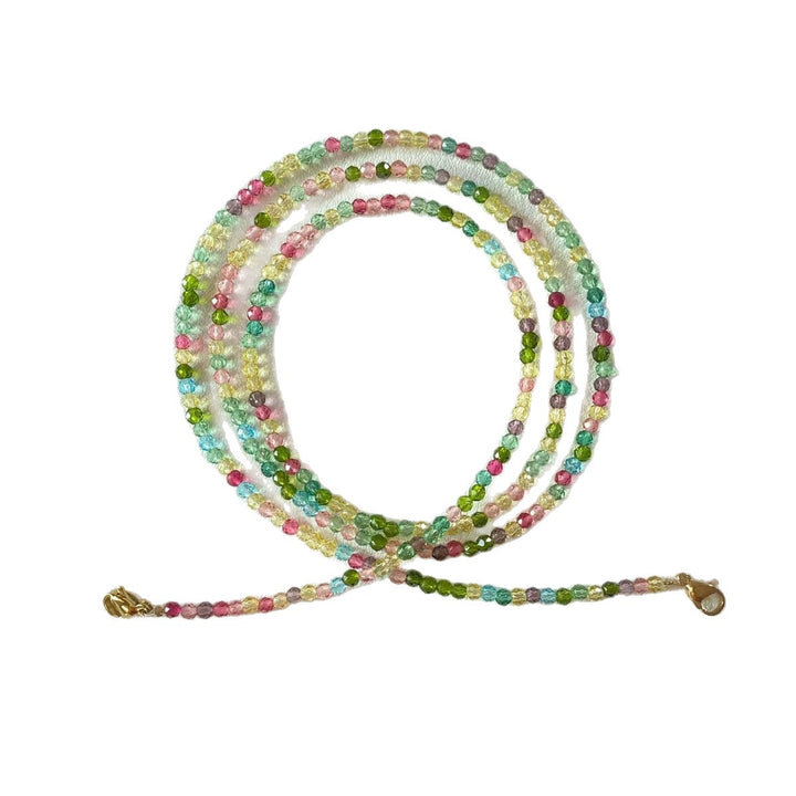 Colorful crystal necklace Bowlift