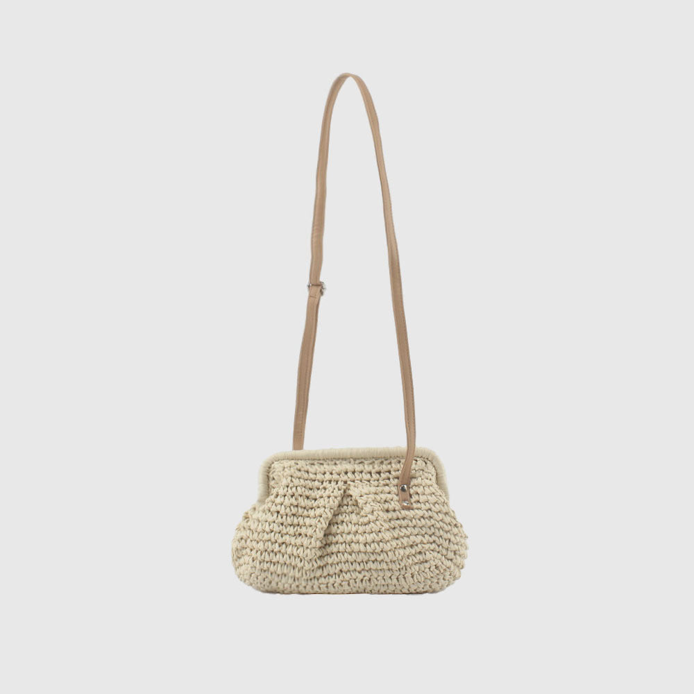 Stylish Woven Shoulder Bag Bowlift