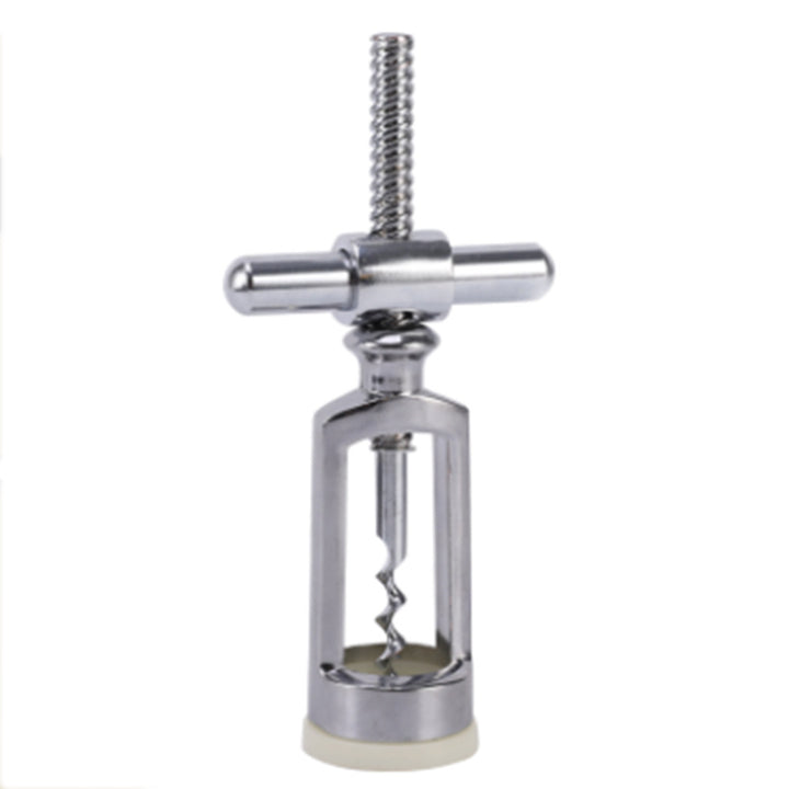 Stainless Steel T-Handle Lever Corkscrew Wine Bottle Opener Bowlift