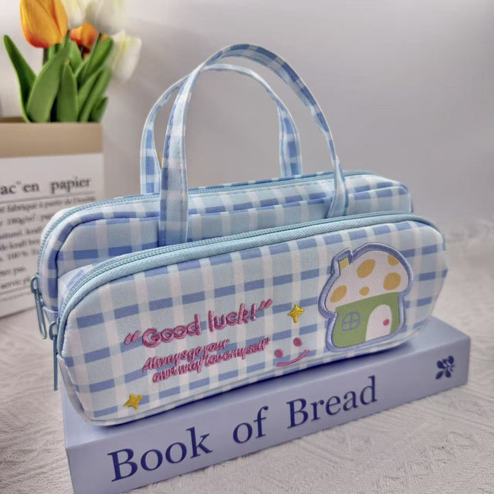 Fun Themed Multi-Pocket Pencil Case Bowlift