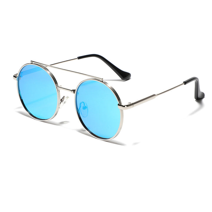 Women's round sunglasses with stylish metal frame Bowlift