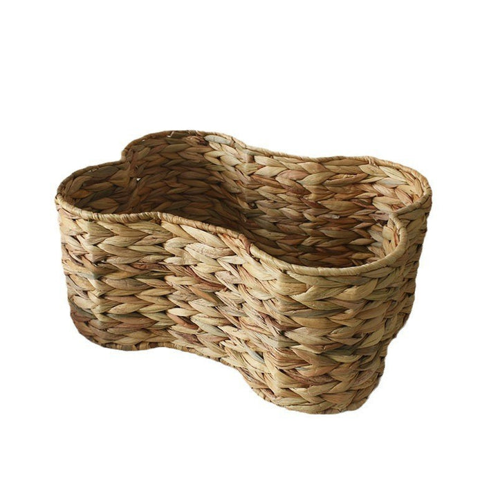 Woven Storage Basket with Organic Curved Design Bowlift