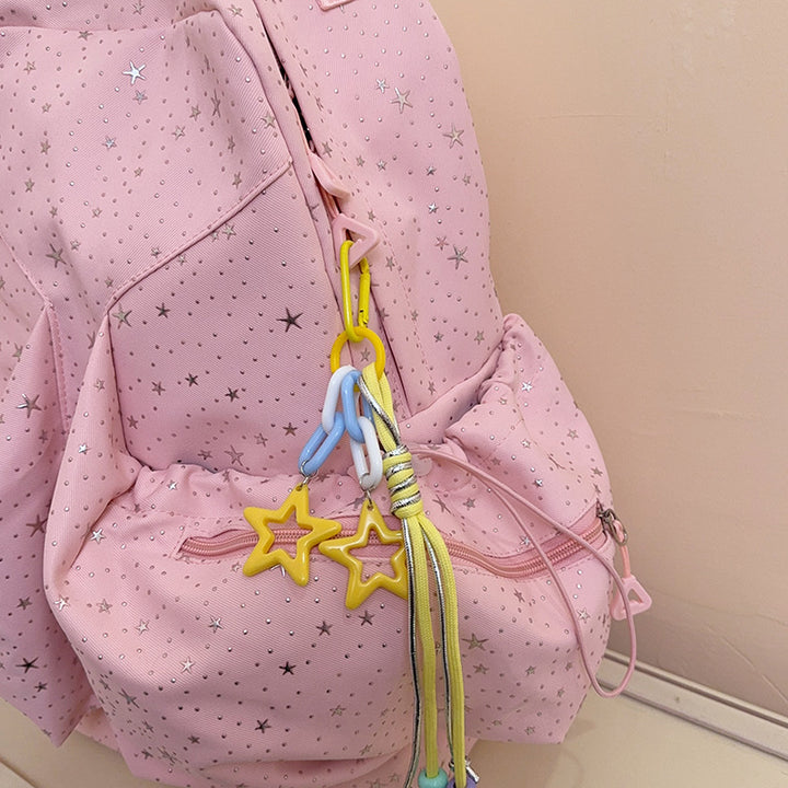 Starry Patterned Casual Backpack Bowlift