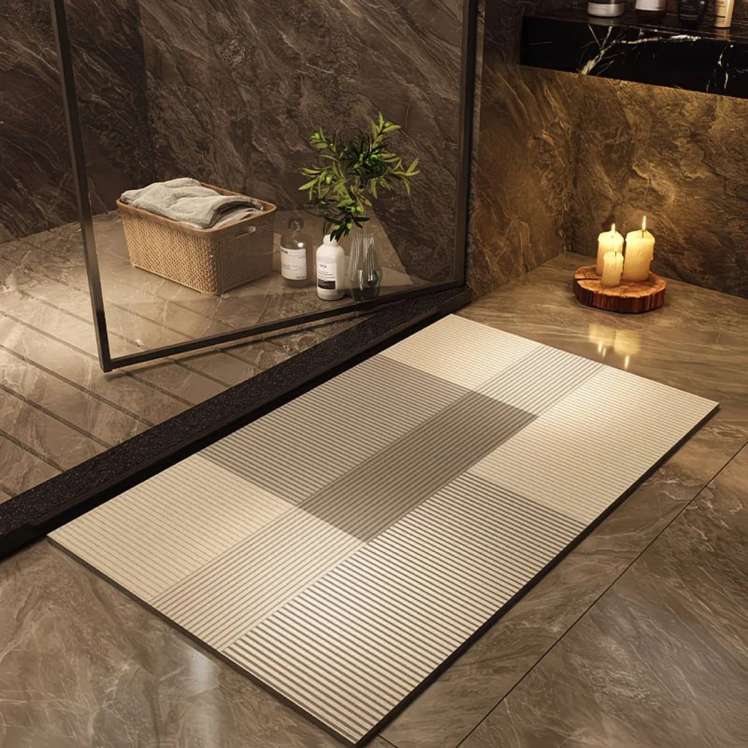 Modern Geometric Bath Mat Bowlift